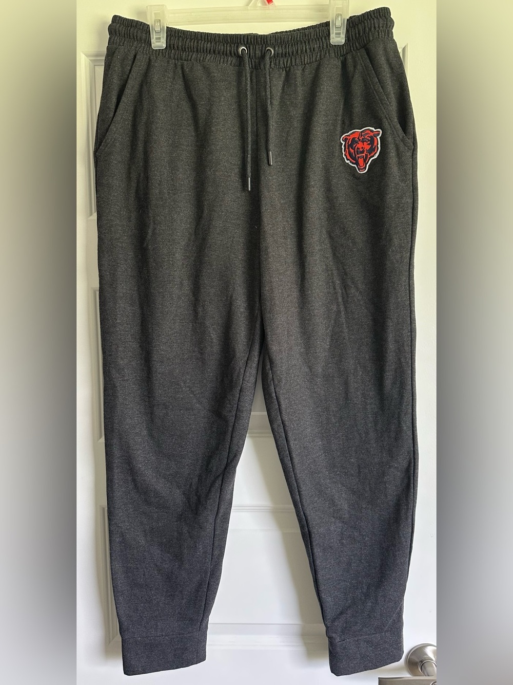 New Chicago Bears Men's Dark Gray Athletic Jogger Pants Size Large